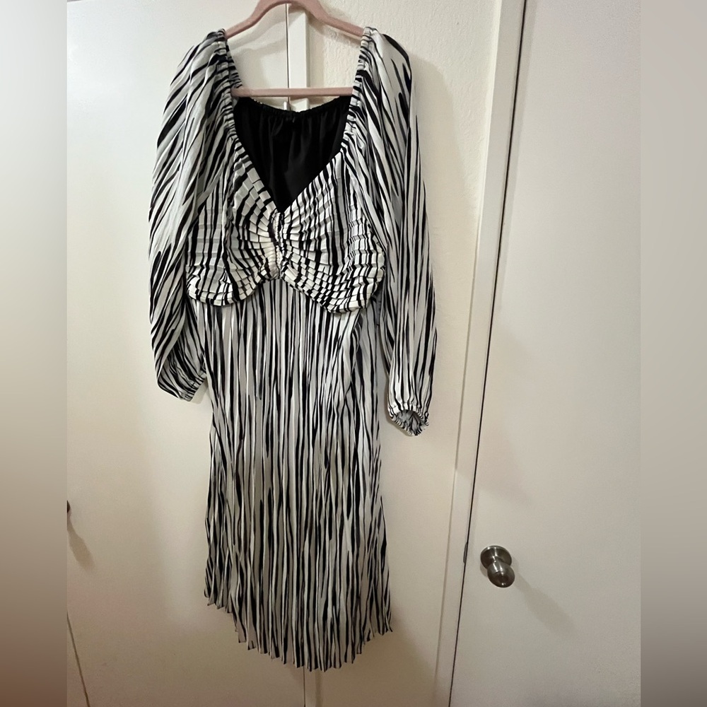 Striped Black and White Women's dress